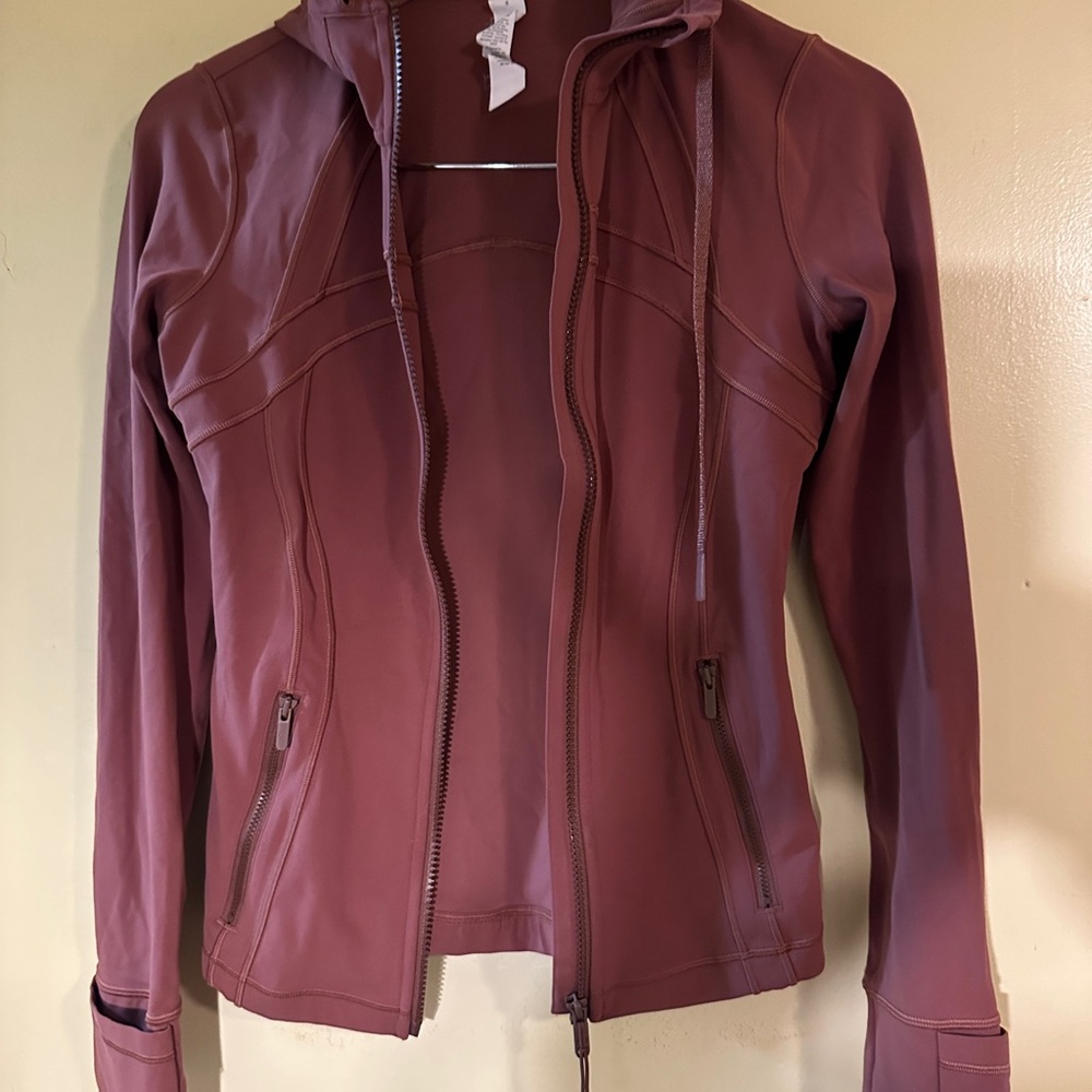 Women's Brown Jacket lululemon define hooded Malachi’s (nulu)
